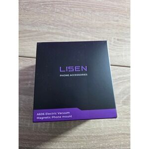 LISEN A606 Electric Vacuum Magnetic Phone Mount Silver 2E7167 New